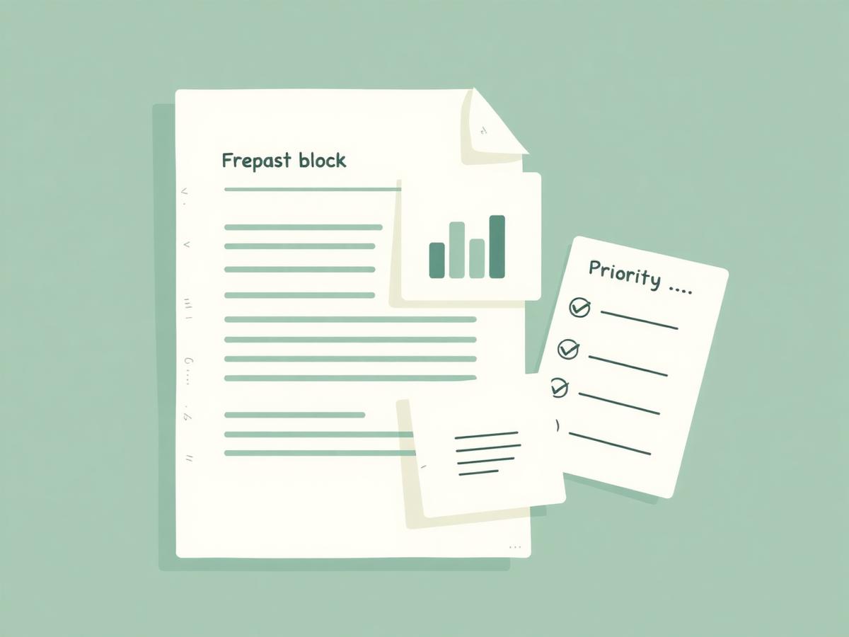 A feedback report with a topic breakdown and three priority actions
